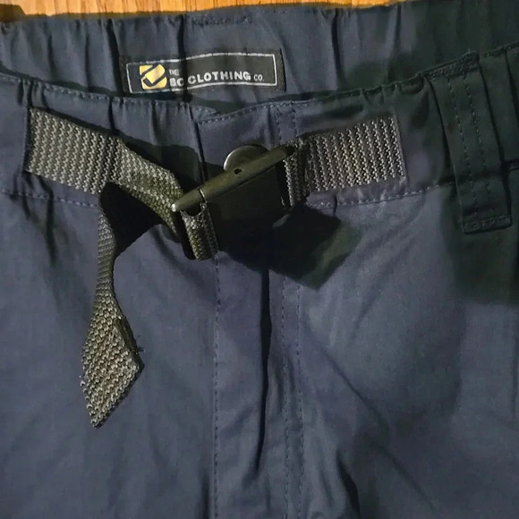 B.C. Clothing Co. Men's Navy Blue Belted Convertible Cargo Pants Mx30 - Picture 4 of 14